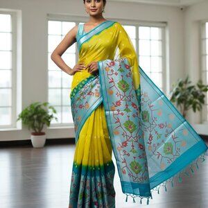 JUTE SILK SAREE